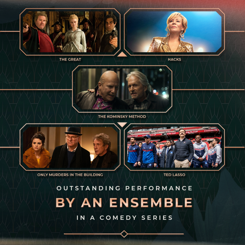 This image has an empty alt attribute; its file name is 2_sagawards_ensemble-cast_nomitation-5frame_1x1-comedy_0.png