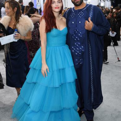 (L-R) Madeline Brewer and O-T Fagbenle