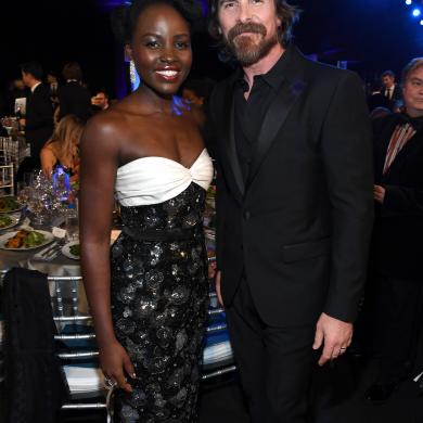 (L-R) Lupita Nyong'o and Christian Bale