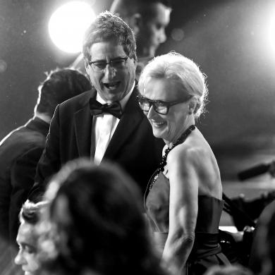 (L-R) Sony Pictures Motion Picture Group Chairman Tom Rothman and Meryl Streep