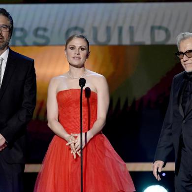 (L-R) Ray Romano, Anna Paquin, and Harvey Keitel