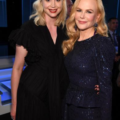 (L-R) Gwendoline Christie and Nicole Kidman