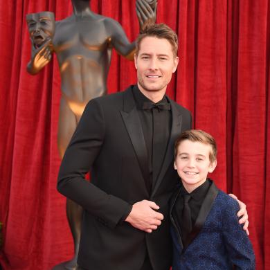 Justin Hartley (L) and Parker Bates