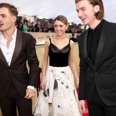 Dacre Montgomery, Natalia Dyer and Joe Keery