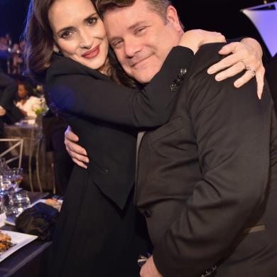 Winona Ryder (L) and Sean Astin