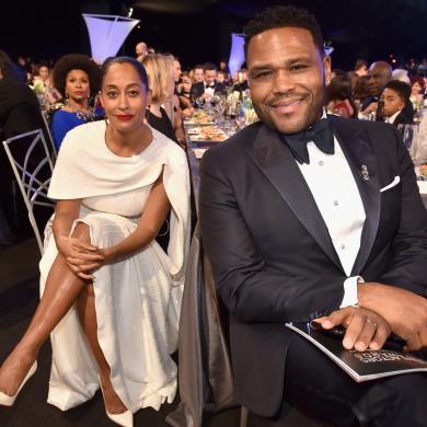 Tracee Ellis Ross (L) and Anthony Anderson