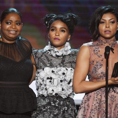 (L-R) Octavia Spencer, Janelle Monae and Taraji P. Henson