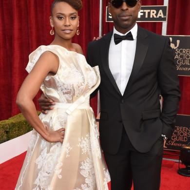 Ryan Michelle Bathe (L) and Sterling K. Brown